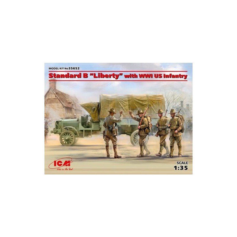 Standard B "Liberty" with WWI US Infantry.