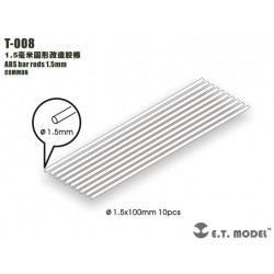 Hastes ABS de 1,5 mm.