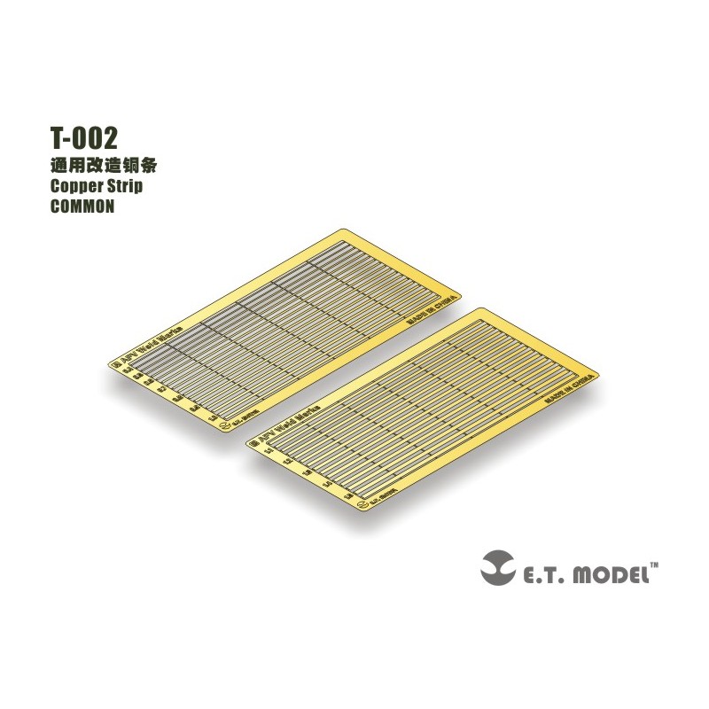 Photo-etched: Copper strip.