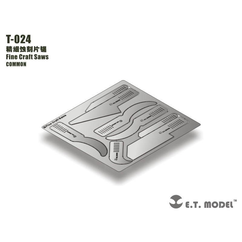 Photo-etched: Fine craft saws.