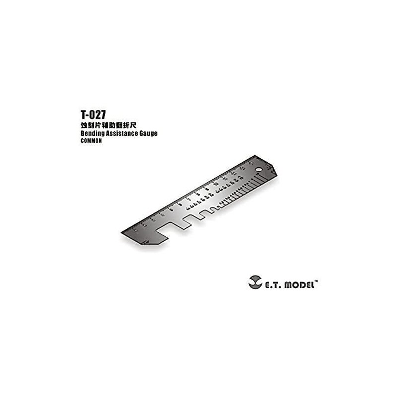 Photo-etched: Bending Assistance Gauge.