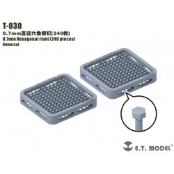 Rivetto esagonale da 0,7 mm (240 pezzi).