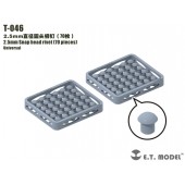 Remache de cabeza a presión de 2.5 mm (70 piezas).