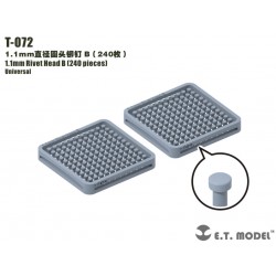 Tête de rivet B de 1,1 mm (240 pièces).