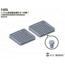 Tête de sertir B de 1,7 mm (120 pièces).
