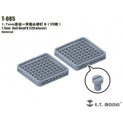 Cabeça de parafuso B de 1,7 mm (120 peças).
