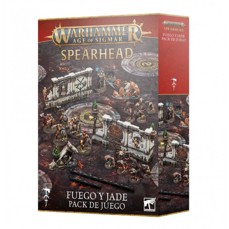 Warhammer Age of Sigmar: Spearhead – Fire & Jade Gaming Pack.