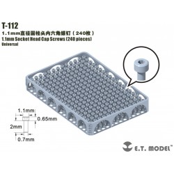 1.1 mm Socket Head Cap Screws.