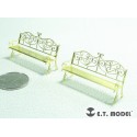 Photo-etched: Park Benches Type.2.