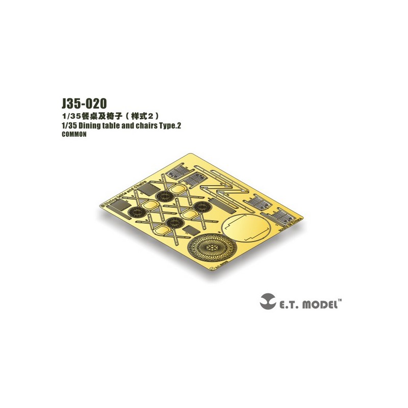 Fotograbado: Mesa y sillas de comedor Tipo.2.