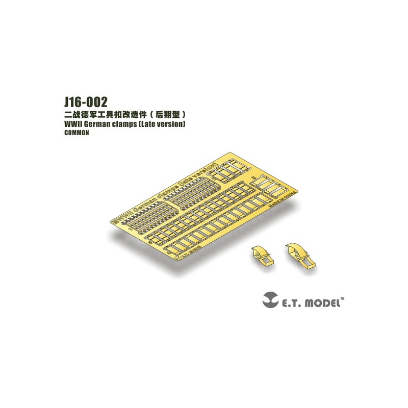 Fotograbado: Abrazaderas alemanas de la WWII (versión última).