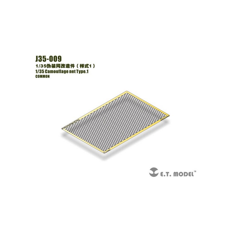 Fotograbado: Red de camuflaje de Tipo 1.