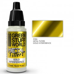 Filtro de metal de interferência de ouro.