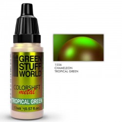 Tropisch grüne Chamäleonfarbe.