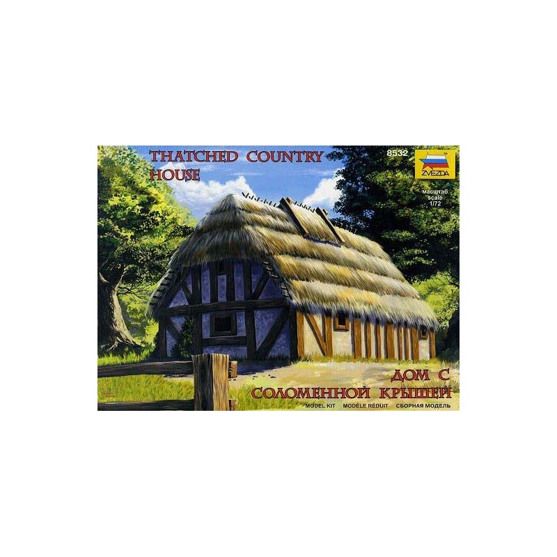 Thatched country house.