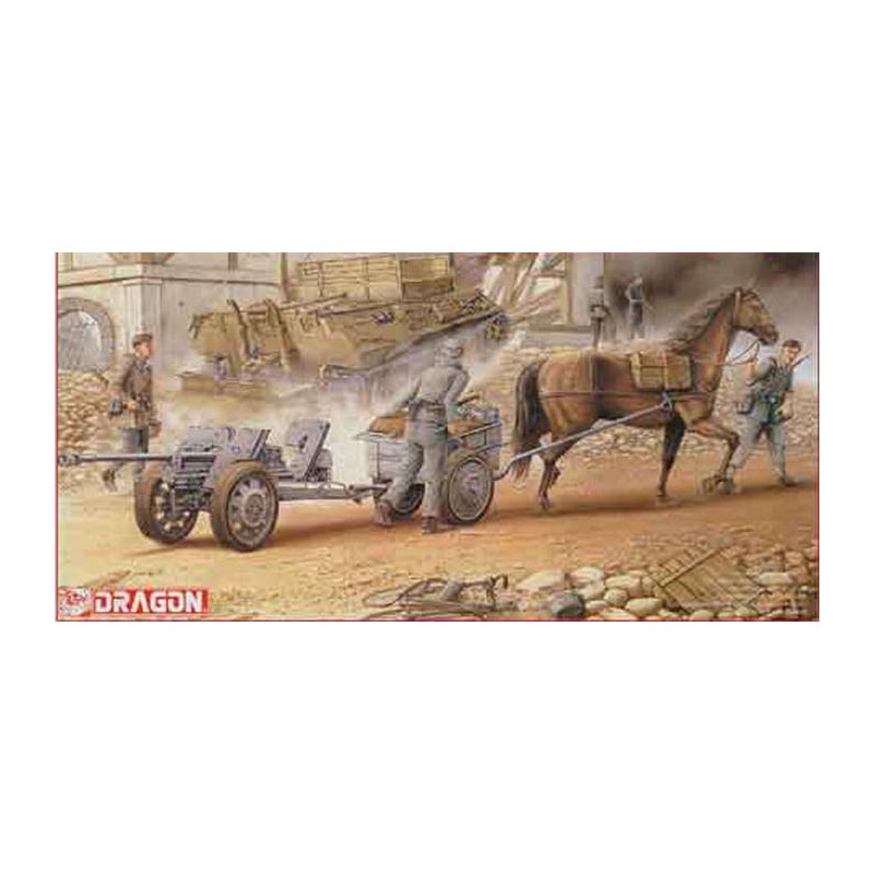 Horse drawn 2.8cm sPzB41 AT Gun.