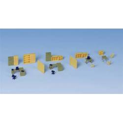 Planche & Palette Echelle HO 1/87 ème | Scierie Kibri 38607 - BOIS