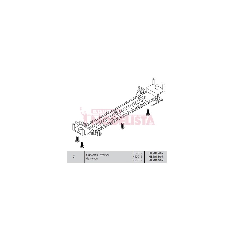 Cubierta inferior. RENFE 309