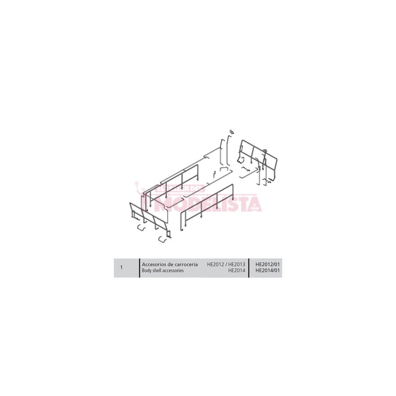 Body shell accessories. For 309.