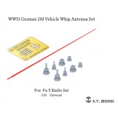 Juego de antenas para vehículos alemanes de la WWII.