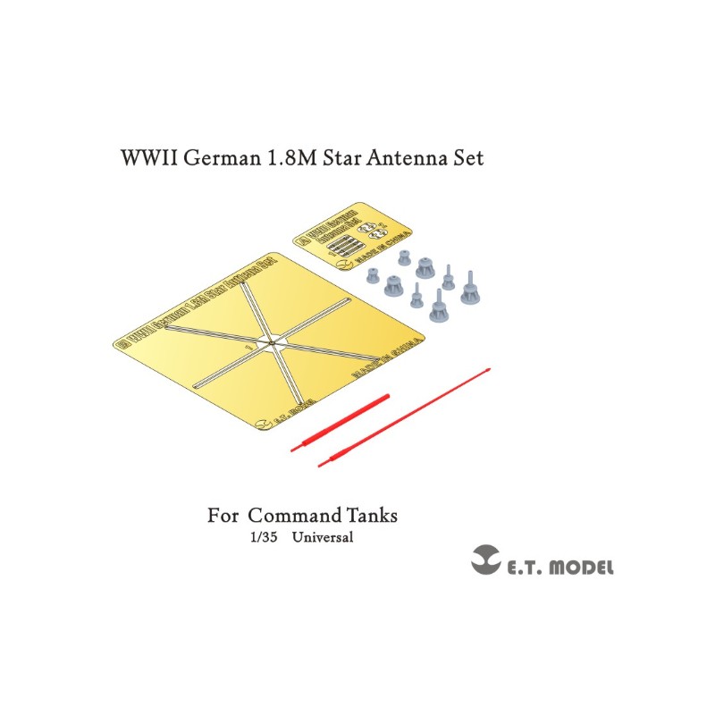 Juego de antenas estrella alemanas de la WWII.