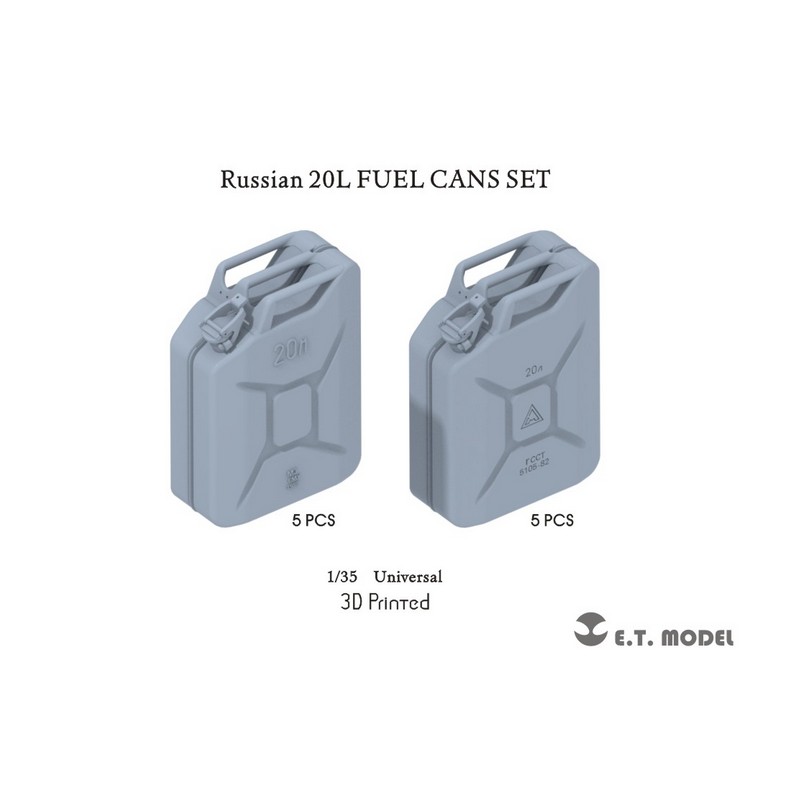 Juego de latas de combustible rusas 20L.
