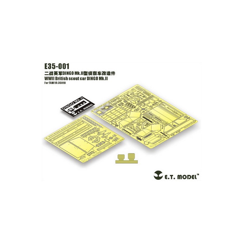 Fotograbado: Coche explorador británico de la WWII Dingo Mk.II.