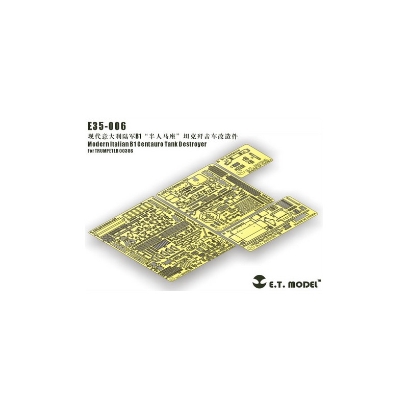 Fotograbado: Destructor de tanques italiano moderno B1 Centauro.