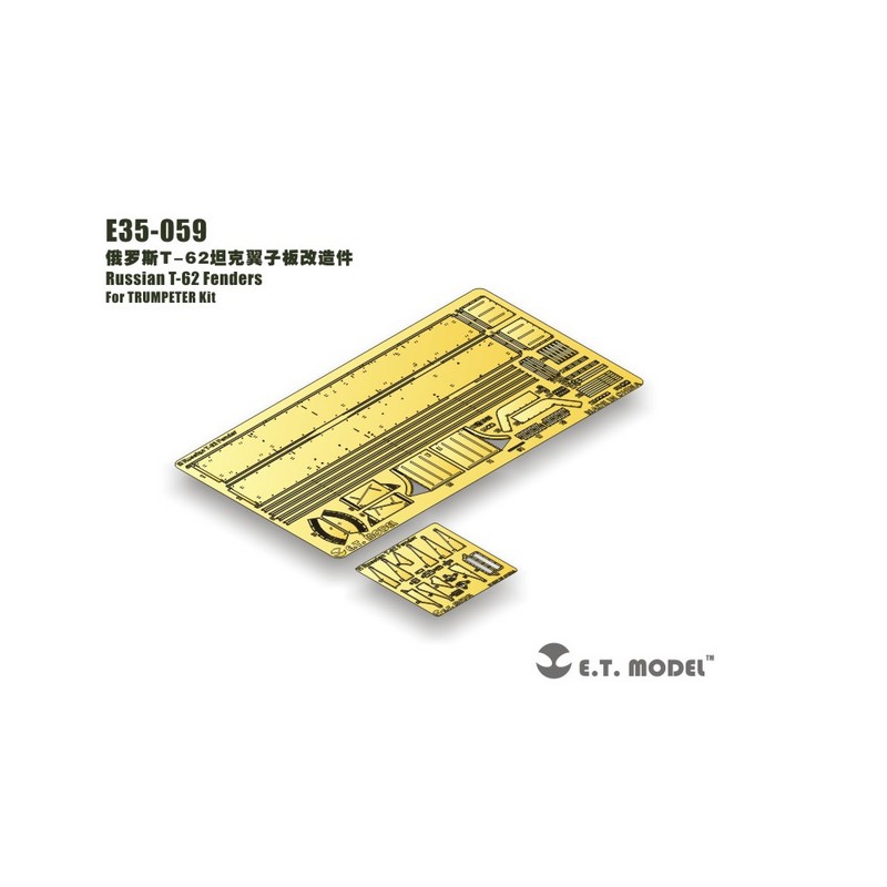 Fotograbado: T-62 ruso - Defensas.