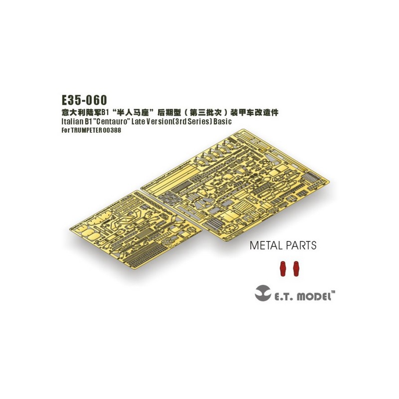 Fotograbado: Italian B1 "Centauro" Última Versión 3ª Serie - Conjunto Básico.