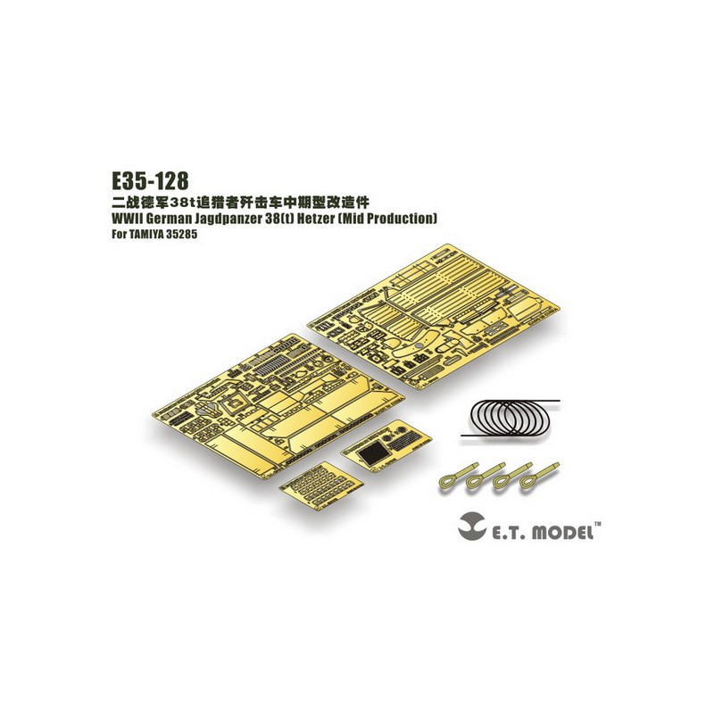 Fotograbado: Jagdpanzer 38(t) Hetzer alemán - Producción media.