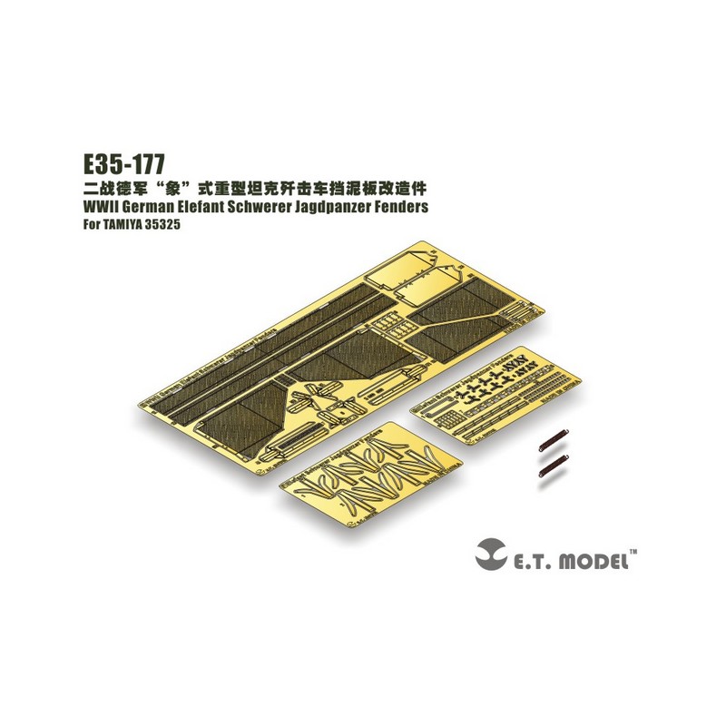 Fotograbado: Destructor de tanques alemán Elefant de la WWII- Defensas.