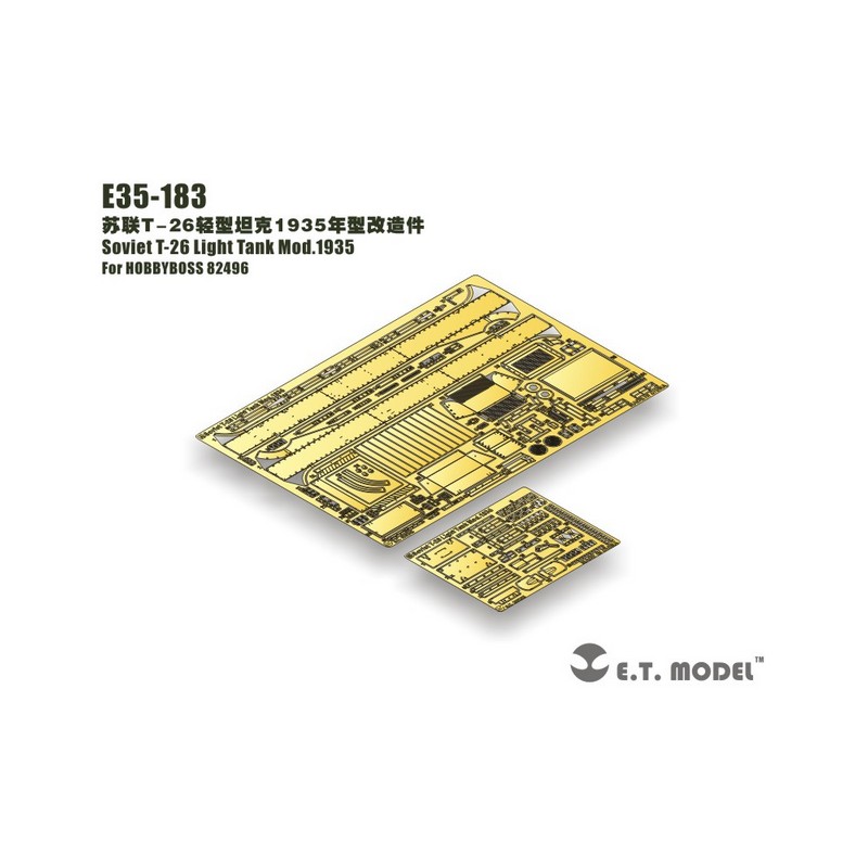 Fotograbado: Tanque ligero soviético T-26 Mod.1935.