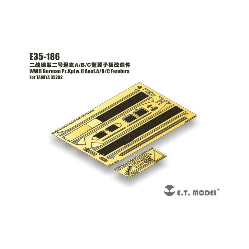 Fotograbado: Pz.Kpfw.II alemán Ausf.A / B / C - Guardabarros.