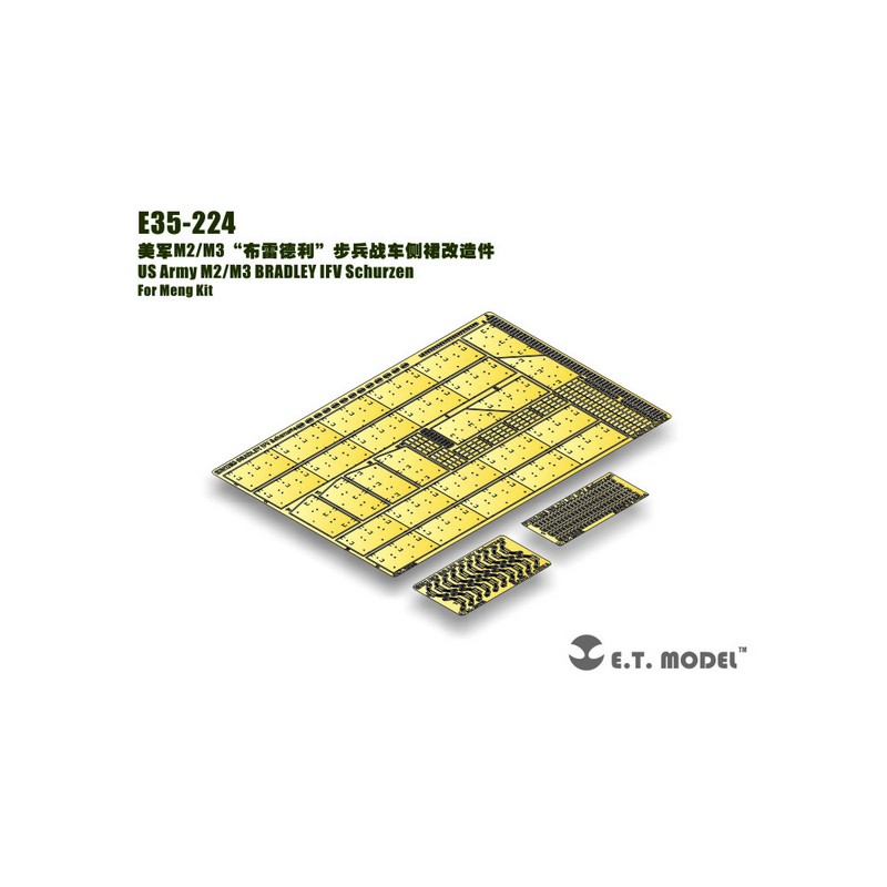 Fotograbado: US IFV M2/M3 Bradley - Faldones blindados.