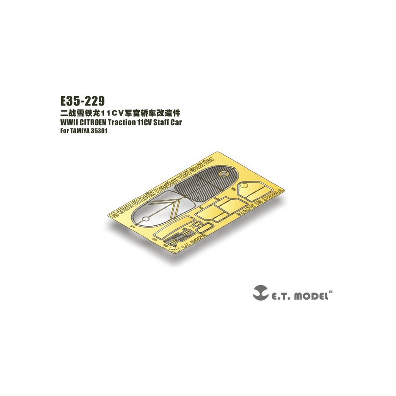 Photo-etched: Citroen Traction 11CV - Staff Car.