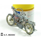 Fotograbado: Motocicleta francesa de la WWI Peugeot 1917 750 cc 2 cilindros.