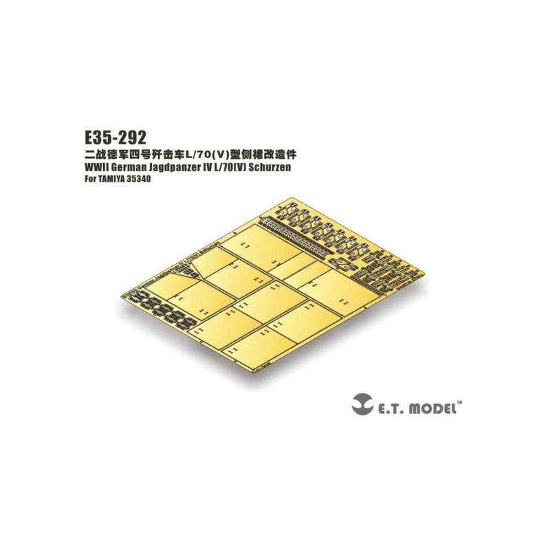 Photo-etched: German Jagdpanzer IV L/70(V) - Schurzen.