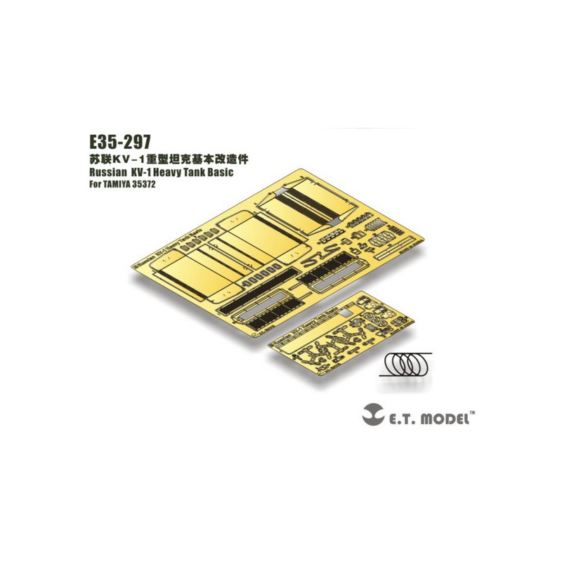 Fotograbado: Tanque pesado ruso KV-1 - Conjunto básico.