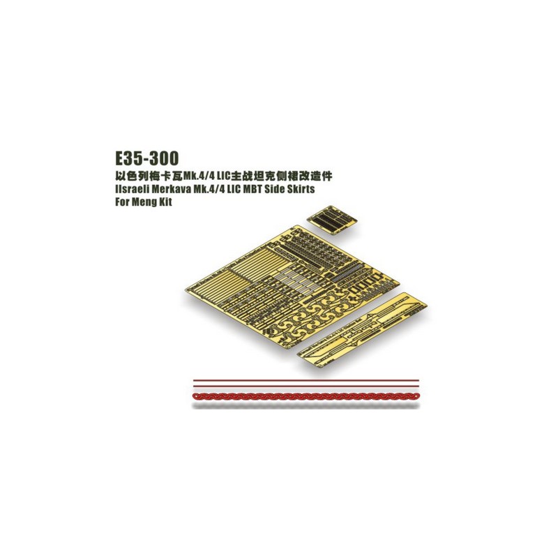 Photo-etched: Israeli MBT Merkava Mk.4/4 LIC - Side Skirts.