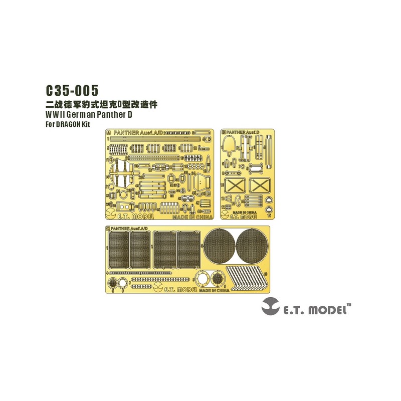 Photo-etched: German Panther A/D.