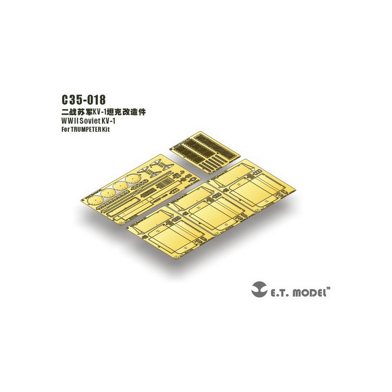 Fotograbado: Carro pesado soviético KV-1.