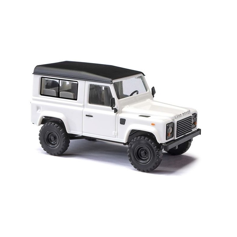 Land Rover Defender 90, white.