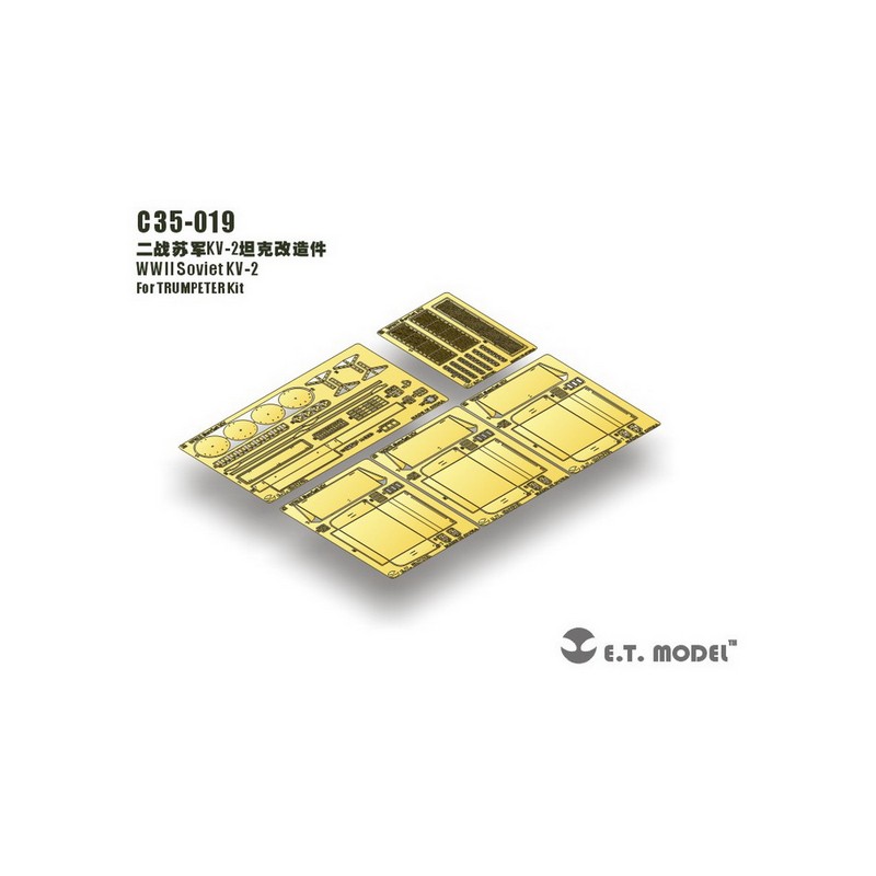 Fotograbado: Carro pesado soviético KV-2.