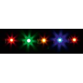 5 Leds, diferentes colores.