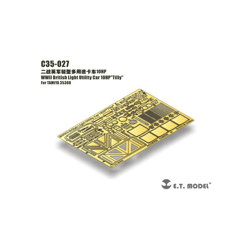 Photo-etched: British WWII Light Utility Car 10HP Tilly.