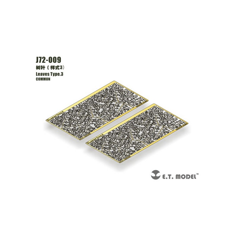 Fotograbado: Hojas tipo 3.