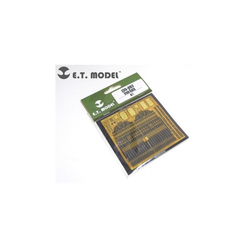 Photo-etched: Iron gate.