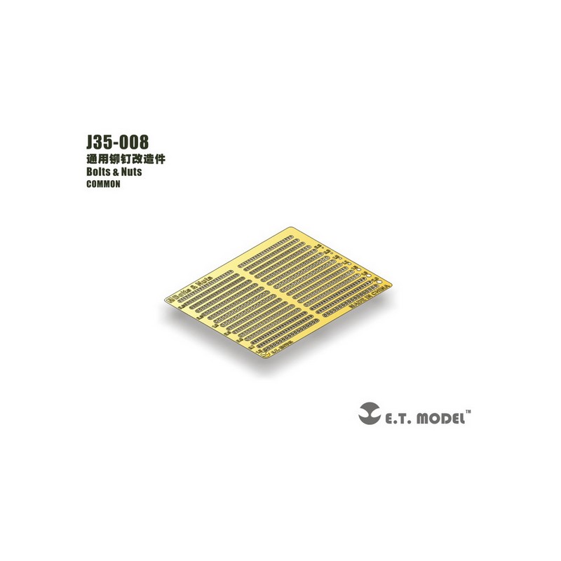 Photo-etched: Bolts & nuts.