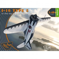 I-16 Typ 5 (am Himmel über Spanien), späte Version.
